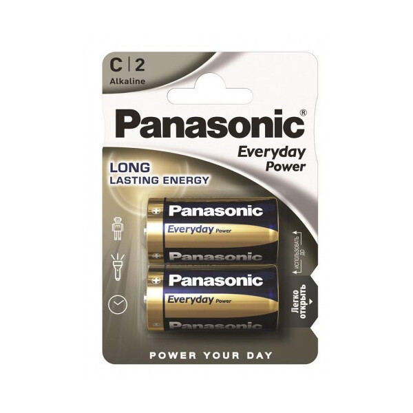 

Батарейка Panasonic EVERYDAY POWER C BLI 2 ALKALINE (LR14REE/2BR)