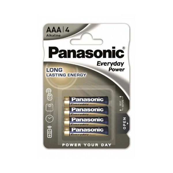 

Батарейка Panasonic EVERYDAY POWER AAA BLI 4 ALKALINE (LR03REE/4BR)