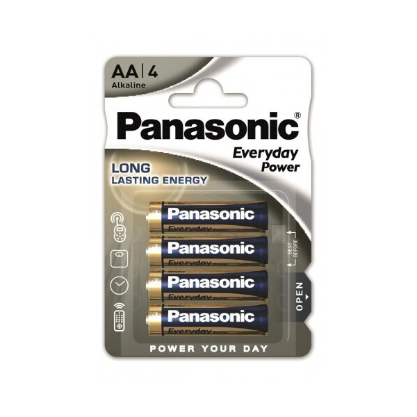 

Батарейка Panasonic EVERYDAY POWER AA BLI 4 ALKALINE (LR6REE/4BR)