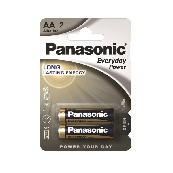 

Батарейка Panasonic EVERYDAY POWER AA BLI 2 ALKALINE (LR6REE/2BR)