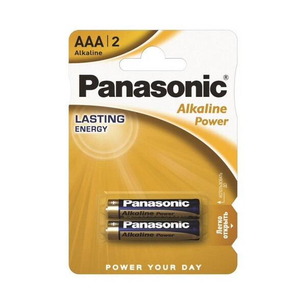 

Батарейка Panasonic ALKALINE POWER AAA BLI 2 (LR03REB/2BP)