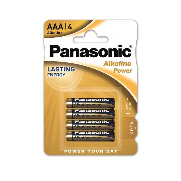 

Батарейка Panasonic ALKALINE POWER AAA BLI 4 (LR03REB/4BPR)