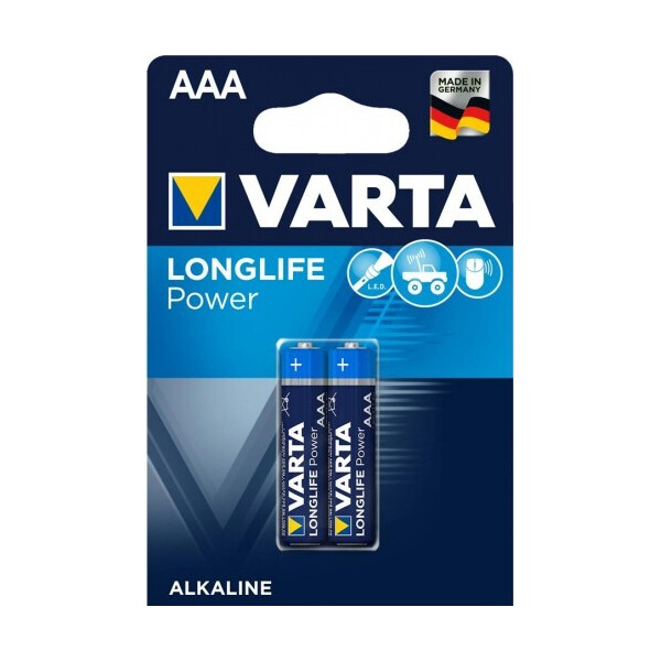 

Батарейка VARTA LONGLIFE Power AAA BLI 2 ALKALINE (04903121412)