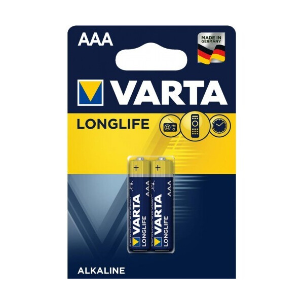 

Батарейка VARTA LONGLIFE AAA BLI 2 ALKALINE (04103101412)