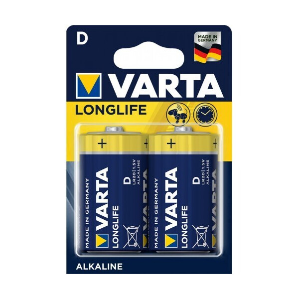 

Батарейка VARTA LONGLIFE D BLI 2 ALKALINE (04120101412)
