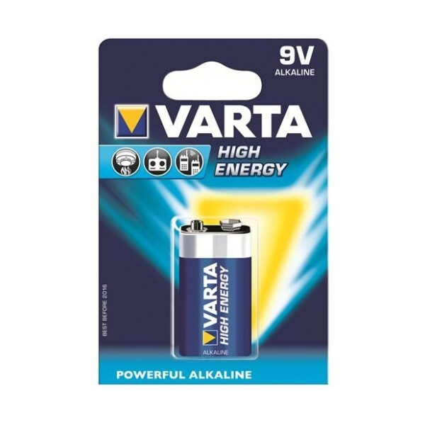 

Батарейка VARTA LONGLIFE Power 6LR61 BLI 1 ALKALINE (04922121411)
