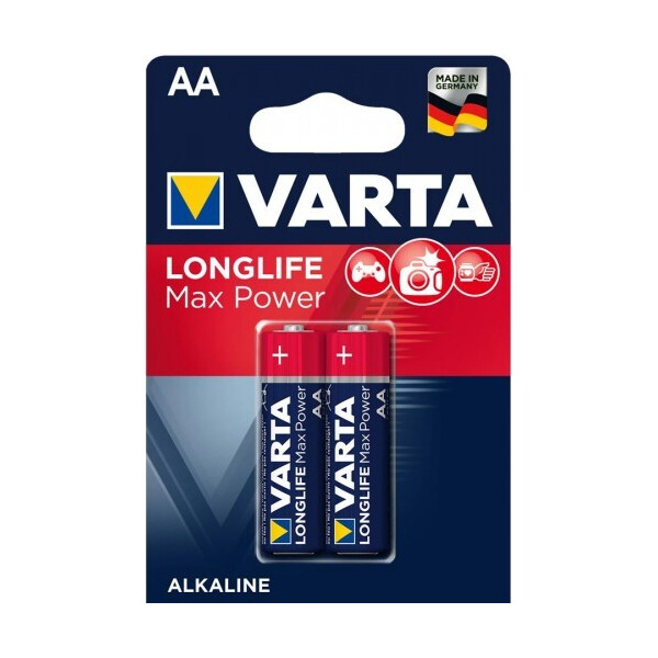 

Батарейка VARTA LONGLIFE MAX POWER AA BLI 2 ALKALINE (04706101412)