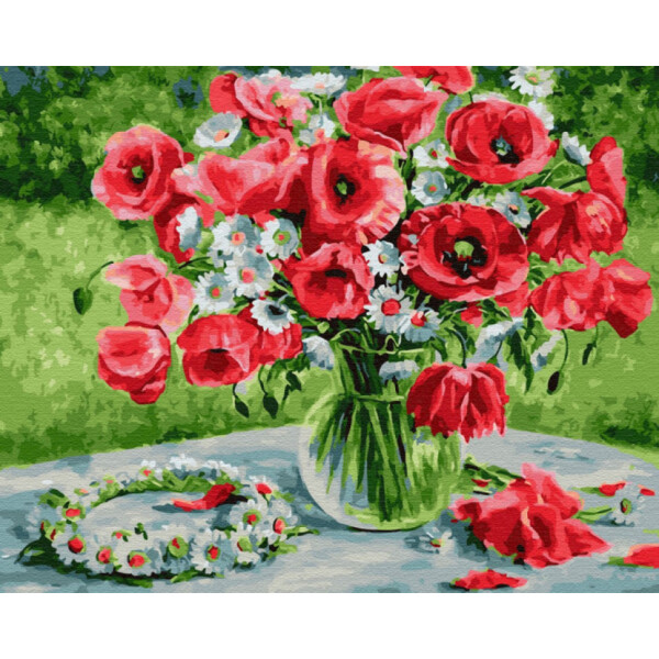

Картина по номерам. Rainbow Art Маковое великолепие GX30137-RA