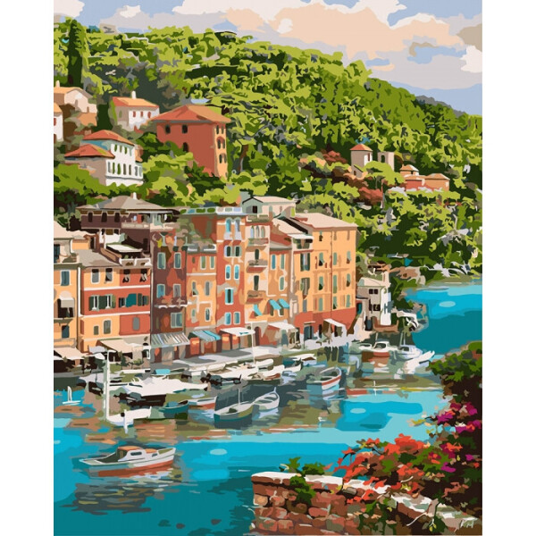 

Картина по номерам. Живописная бухта 40*50см KHO2273