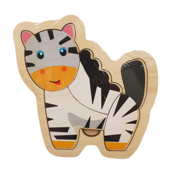 

Деревянная игрушка Пазлы MD 2283 (Зебра)