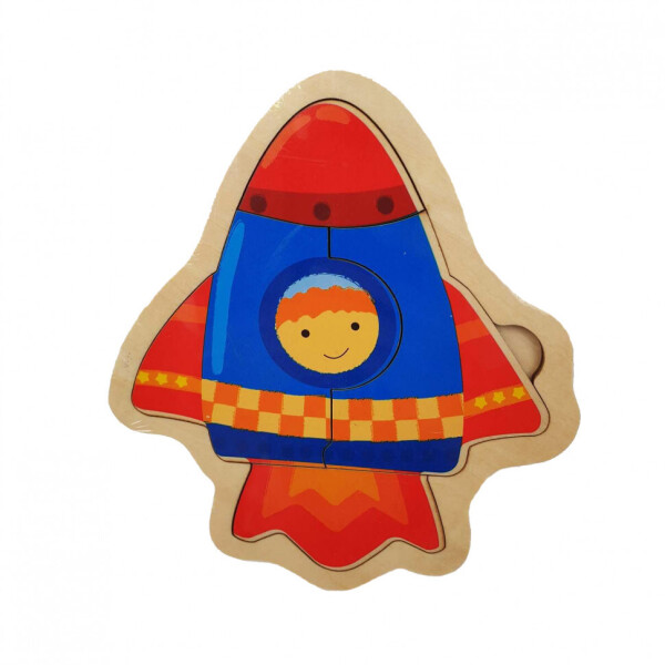 

Деревянная игрушка Пазлы MD 2283 (Ракета)
