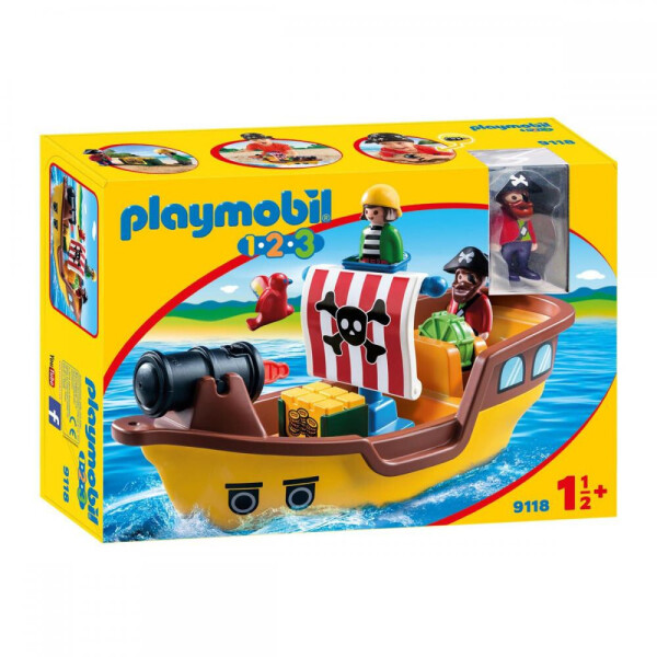 

Блочный конструктор Playmobil Пиратский корабль (9118)