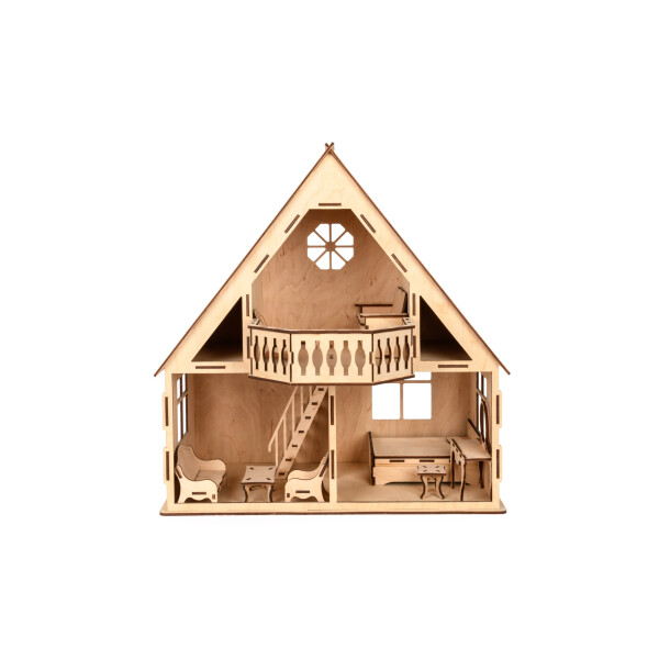 

Деревянный игровой кукольный дом с балконом COUNTRY HOUSE 47*51*38 см