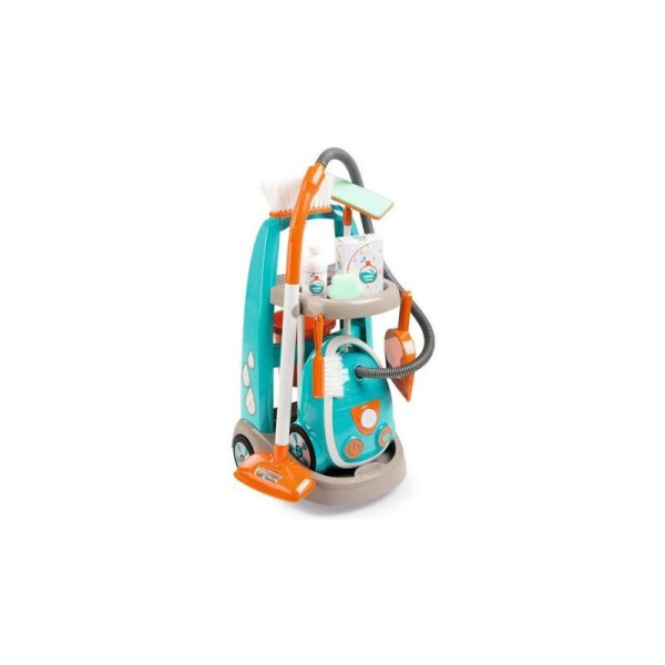 

Детская бытовая техника Smoby Тележка с пылесосом и аксессуарами (330309)