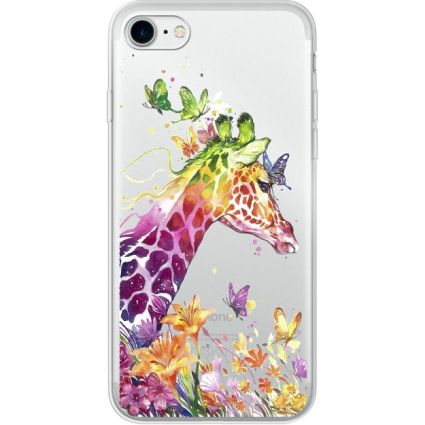 

силиконовый Boxface Apple iPhone 7/8 Colorful Giraffe (26205-cc14)
