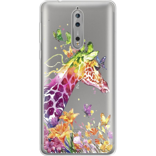 

Чехол силиконовый Boxface Nokia 8 Colorful Giraffe (32213-cc14)