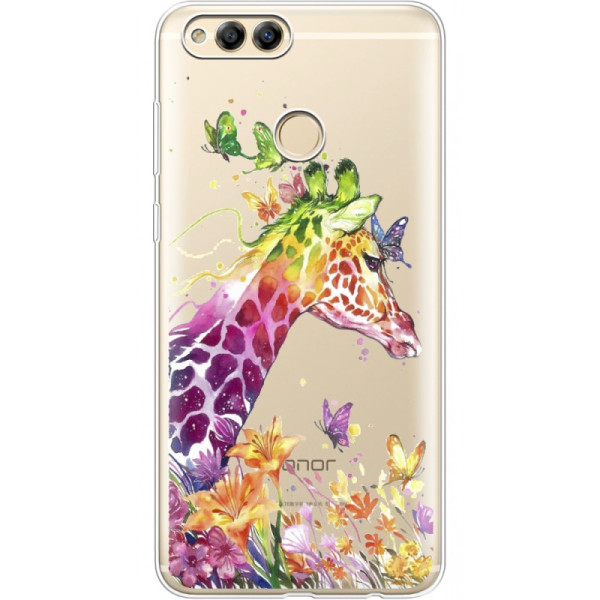 

силиконовый Boxface Huawei Honor 7x Colorful Giraffe (32670-cc14)