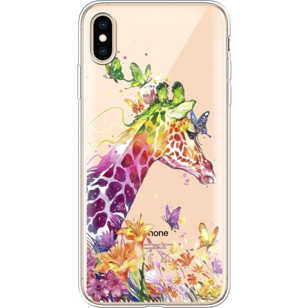 

силиконовый Boxface Apple iPhone XS Max Colorful Giraffe (35321-cc14)