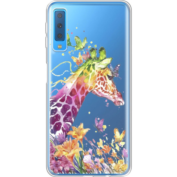

силиконовый Boxface Samsung A750 Galaxy A7 2018 Colorful Giraffe (35481-cc14)