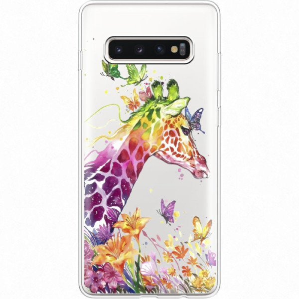 

силиконовый Boxface Samsung G975 Galaxy S10 Plus Colorful Giraffe (35854-cc14)