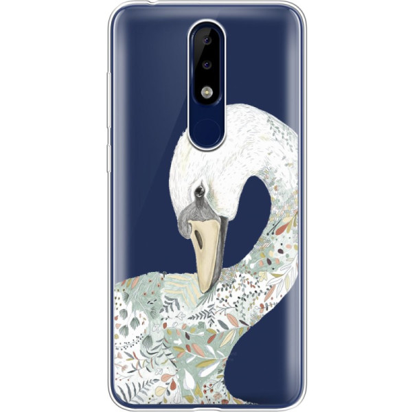 

силиконовый Boxface Nokia 5.1 Plus Swan (36117-cc24)