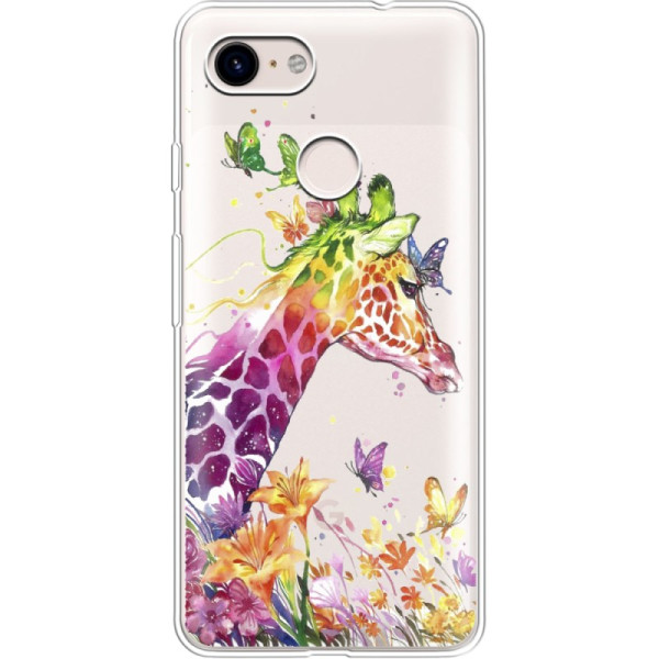 

силиконовый Boxface Google Pixel 3 Colorful Giraffe (36653-cc14)