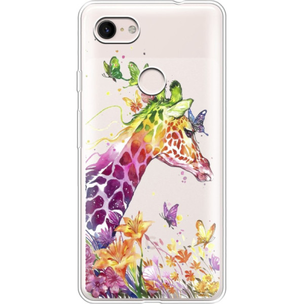 

силиконовый Boxface Google Pixel 3 XL Colorful Giraffe (36654-cc14)
