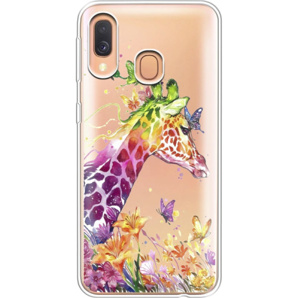 

силиконовый Boxface Samsung A405 Galaxy A40 Colorful Giraffe (36707-cc14)