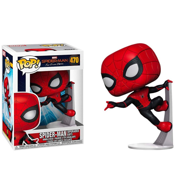 

Фигурка Funko Pop Фанко Поп Человек Паук Spider-Man Человек-паук: Вдали от дома Upgraded Suit