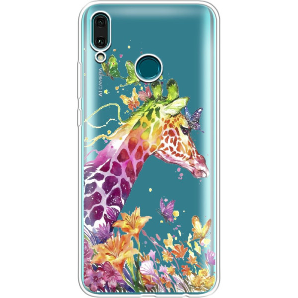

силиконовый Boxface Huawei Y9 2019 Colorful Giraffe (37046-cc14)