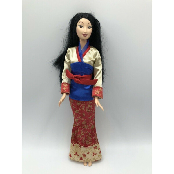 Акція на Коллекционная Кукла Дисней Мулан с красной юбкой Disney Princess Blossom Belleza Mulan Doll Mattel 2004 год від Allo UA