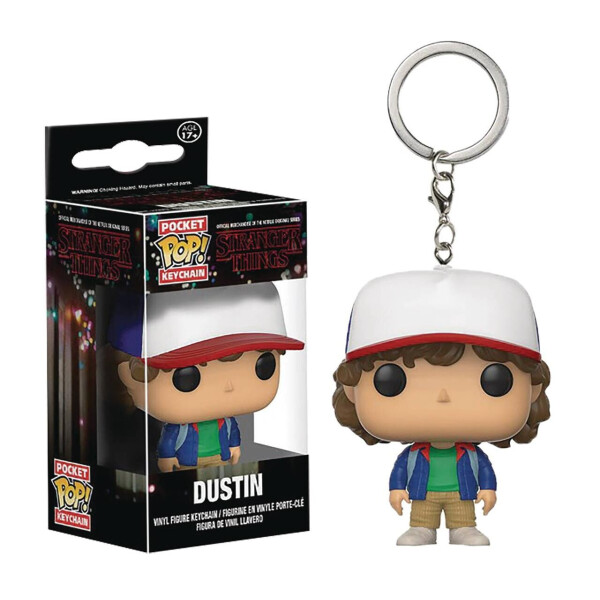 

Фигурка брелок Funko Pop Очень странные дела Дастин Stranger Things Dustin 4 см ST D 424