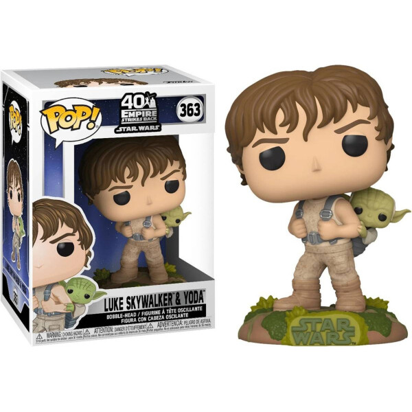 

Фигурка Funko Pop Фанко Поп Звёздные войны Люк с Йодой Star Wars Luke with Yoda 10 см SW LY 363