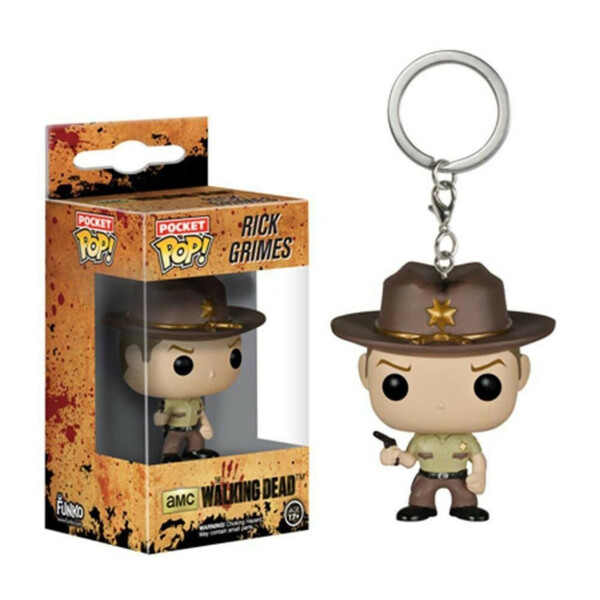 

Фигурка брелок Funko Pop Ходячие мертвецы Рик Граймс The Walking Dead Rick Grimes 4 см WD RG 13