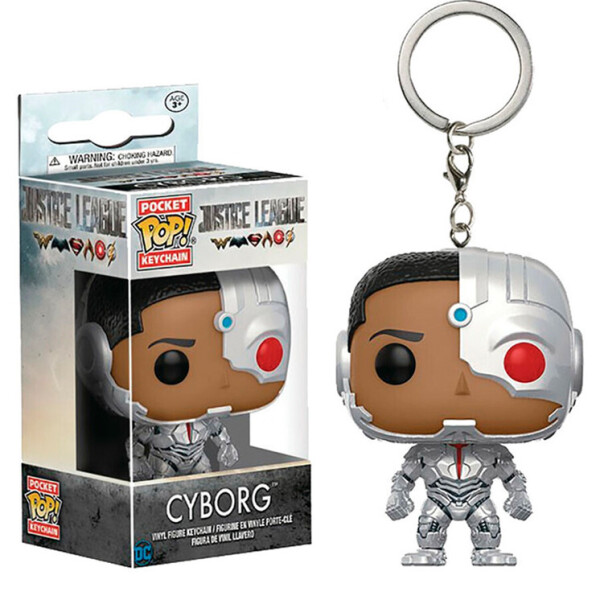 

Фигурка брелок Funko Pop Лига Справедливости Киборг Justice League Cyborg 4 см JL C 95