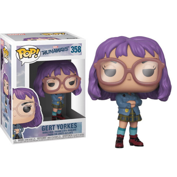 

Фигурка Funko Pop Фанко Поп Герт Йоркс Беглецы Marvel Runaways Gert Yorkes 10 см serial R GY 358