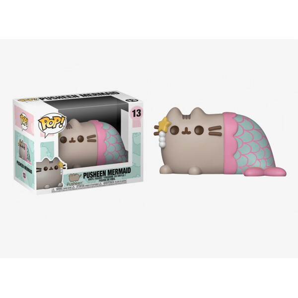 

Фигурка Funko Pop Фанко Поп Кот Пушин Русалка Pusheen Mermaid 7 см Cartoon Р М 13