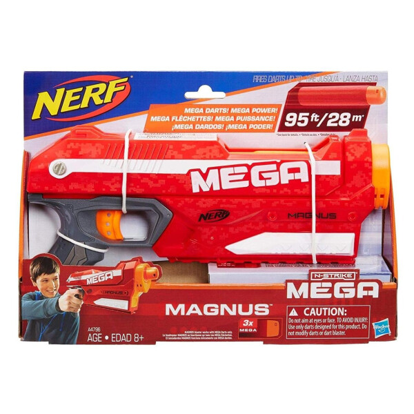 Акція на Бластер с мягкми пулями Магнус - Magnus, Blaster, Mega, Nerf, Hasbro (A4887) від Allo UA