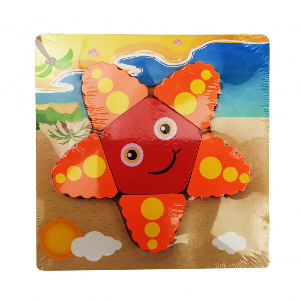 

Деревянная игрушка Пазлы MD 0904 (Звезда)
