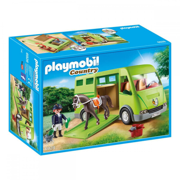 

Блочный конструктор Playmobil Трейлер для лошадей (6928)