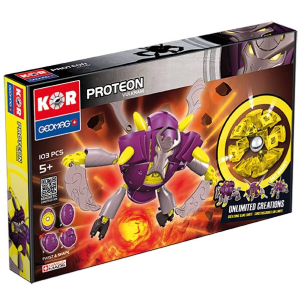

Магнитный конструктор Geomag Proteon Vulkram 103 детали (PF.800.633.00)