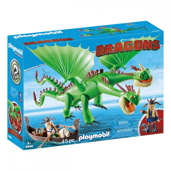

Блочный конструктор Playmobil Забияка и Задирака с драконом Барсом и Вепрем (9458)