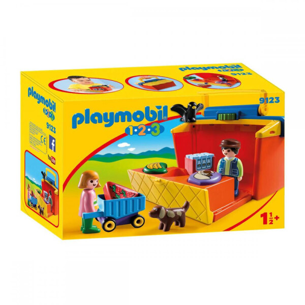 

Блочный конструктор Playmobil Переносной рынок (9123)