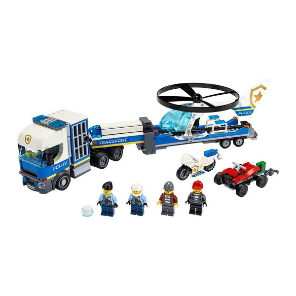 

Блочный конструктор LEGO City Перевозка полицейского вертолета (60244)