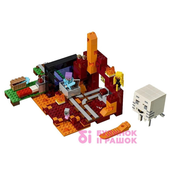 

Блочный конструктор LEGO Minecraft Портал в Подземелье (21143 )
