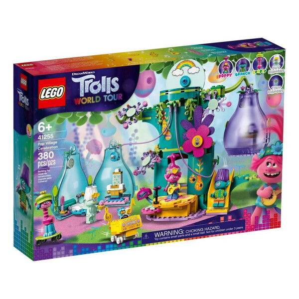 

Блочный конструктор LEGO Trolls World Tour Праздник в Поп-сити (41255)