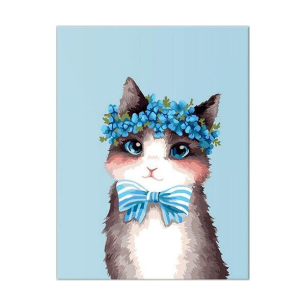 

Картина по номерам. Brushme Стильный котик GX22297