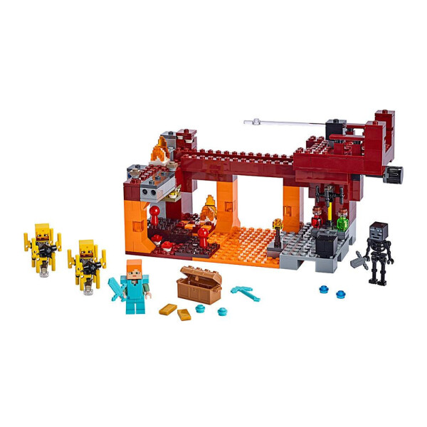 

Блочный конструктор LEGO Minecraft Пылающий мост (21154)