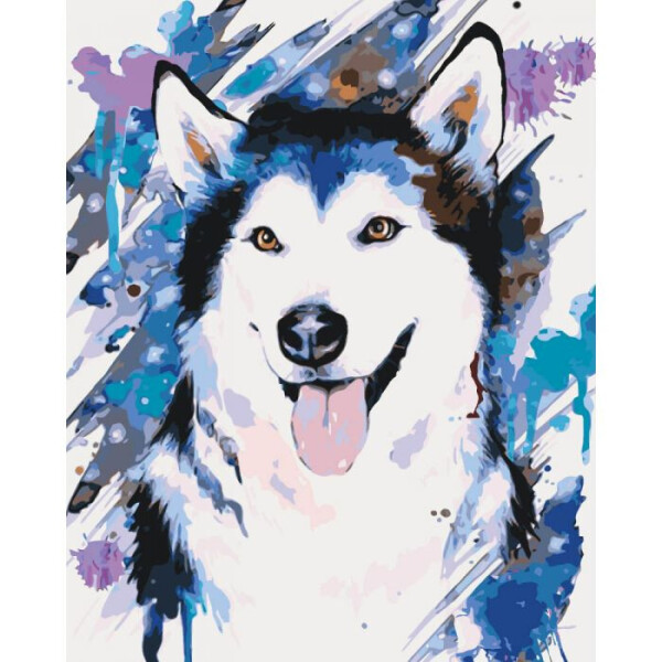 

Животные, птицы Озорная хаски 40*50см KHO4045