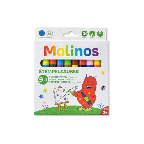 

Штампы-фломастеры волшебные меняющие цвет MALINOS Stempelzauber 9 (9+1) шт (MA-300008)